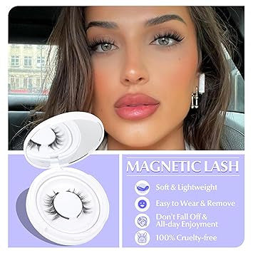 Magnetic Eyelashes without Eyeliner