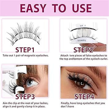 Magnetic Eyelashes without Eyeliner