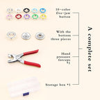 GROMMET TOOL WITH BOX AND COLOURFUL CLIP