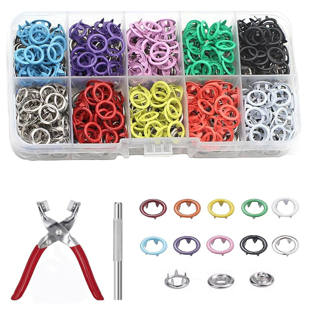 GROMMET TOOL WITH BOX AND COLOURFUL CLIP