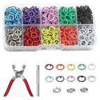 GROMMET TOOL WITH BOX AND COLOURFUL CLIP