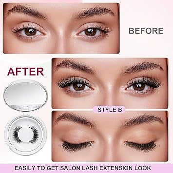 Magnetic Eyelashes without Eyeliner
