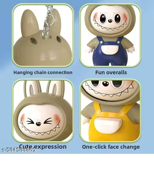 Labubu Face Changing Keychain