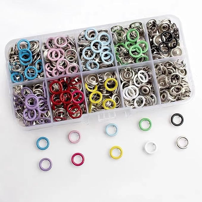 GROMMET TOOL WITH BOX AND COLOURFUL CLIP