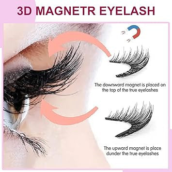 Magnetic Eyelashes without Eyeliner