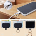 Phone Strap with Zippered Pouch