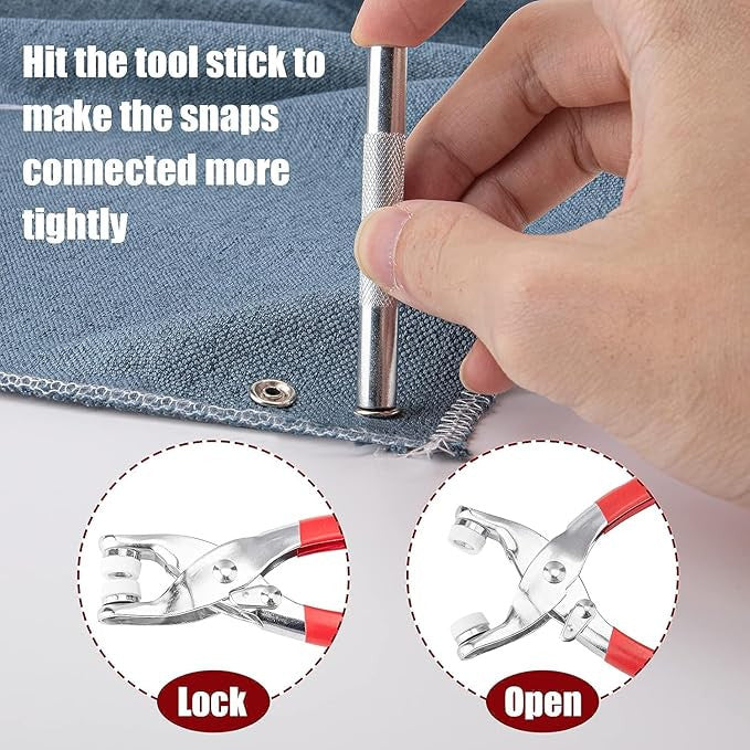 GROMMET TOOL WITH BOX AND COLOURFUL CLIP