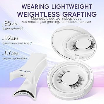 Magnetic Eyelashes without Eyeliner
