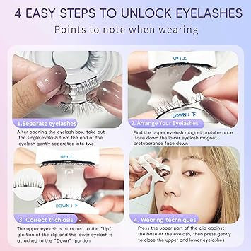 Magnetic Eyelashes without Eyeliner
