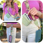 Phone Strap with Zippered Pouch