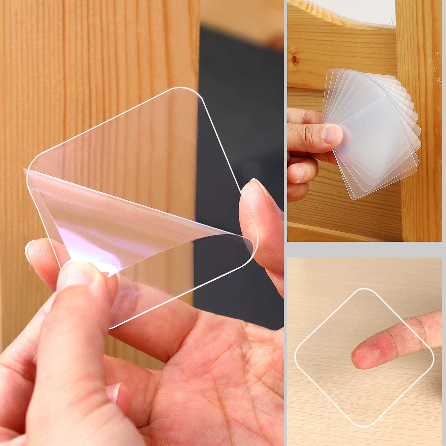 DOUBLE SIDE HEAVY DUTY SQUARE STICKER (10 PIS )