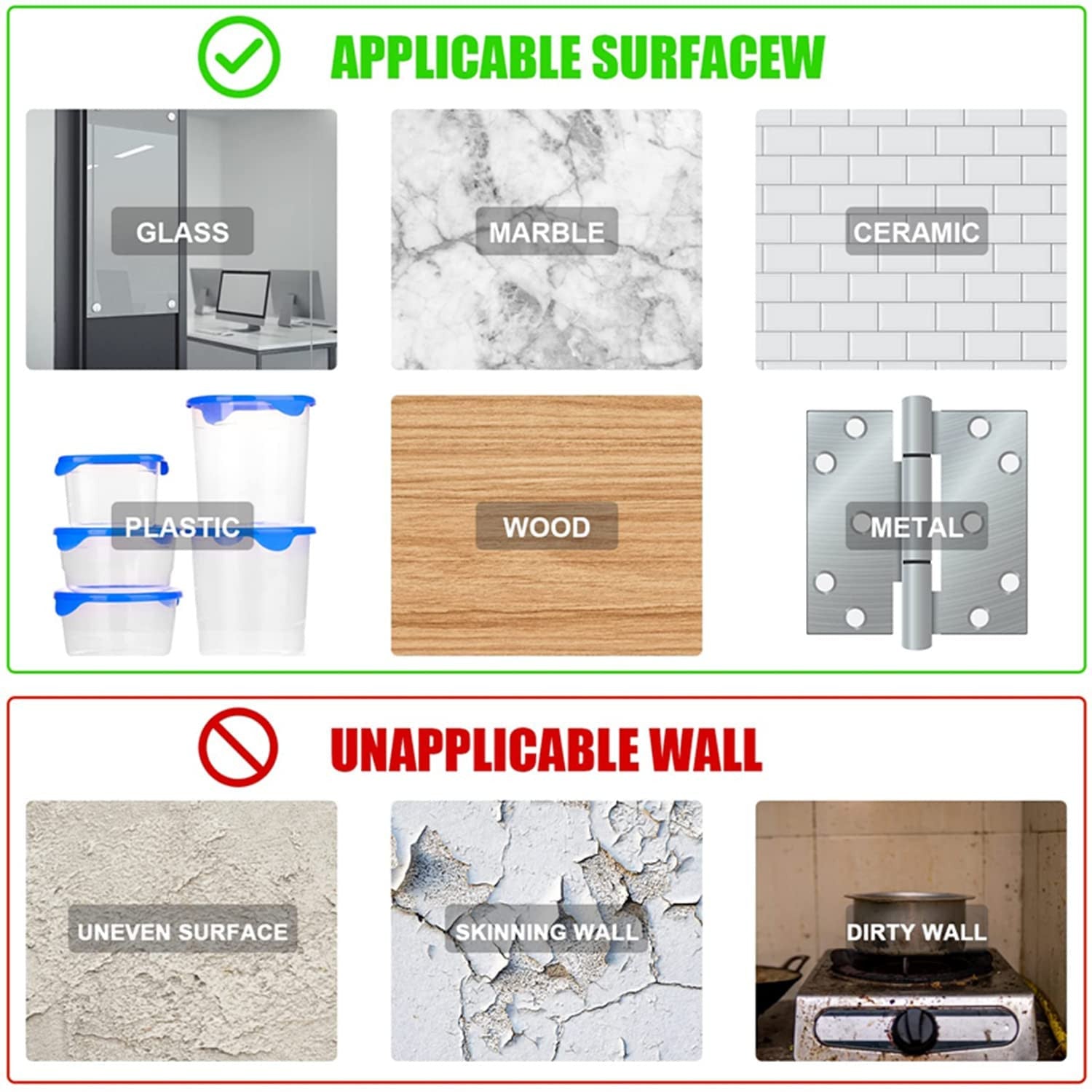 DOUBLE SIDE HEAVY DUTY SQUARE STICKER (10 PIS )