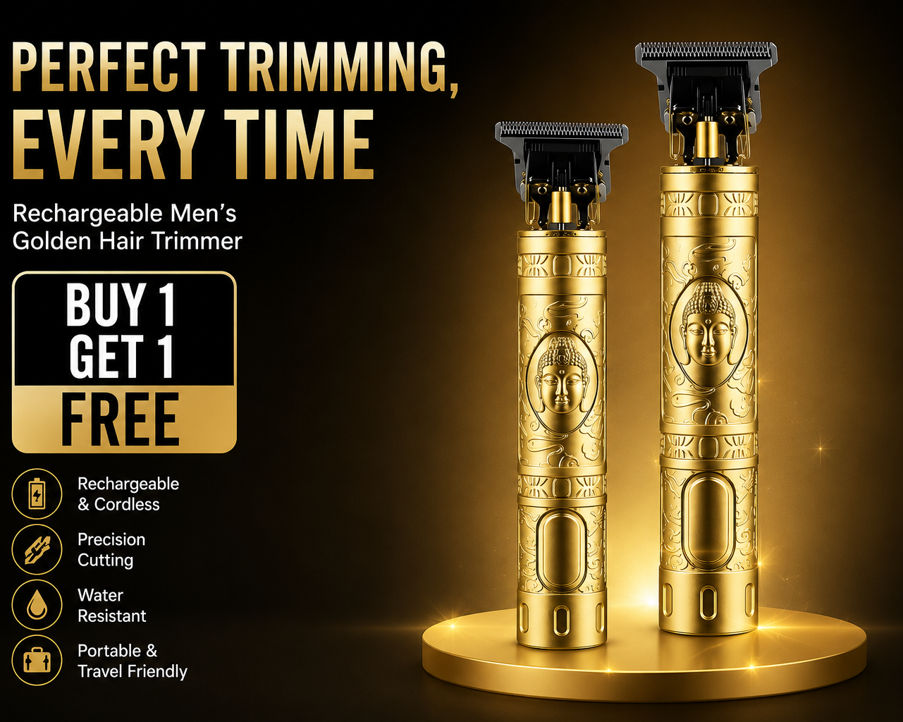 Stylish Golden Trimmer – Buy 1 Get 1 Free