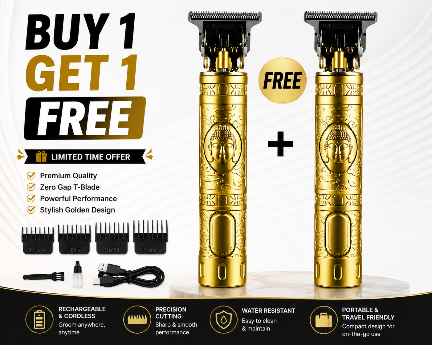 Stylish Golden Trimmer – Buy 1 Get 1 Free