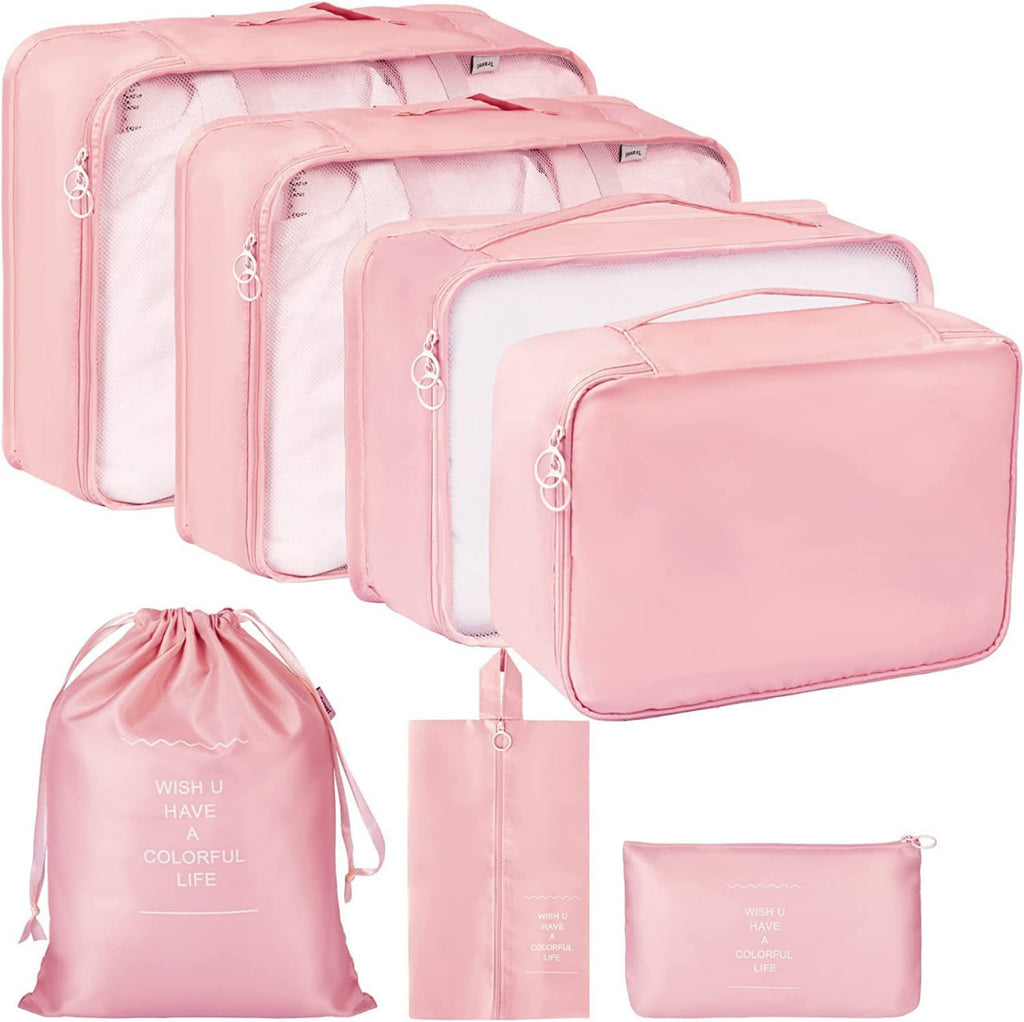 7 pcs Toiletry Bag,Foldable Luggage and Laundry Bag